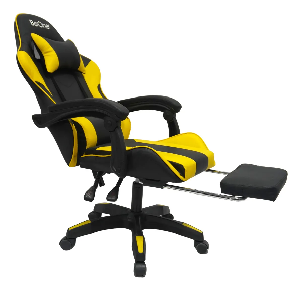 SILLA GAMER BE ONE SHOOTER NEGRO/AMARILLO - Imagen 2