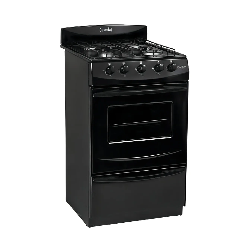 COCINA ESCORIAL CANDOR GAS ENVASADO BLACK - Imagen 2