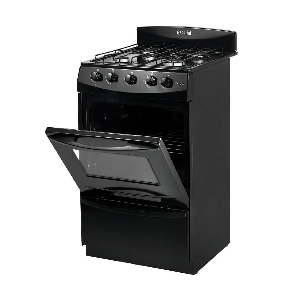COCINA ESCORIAL CANDOR GAS ENVASADO BLACK - Imagen 3
