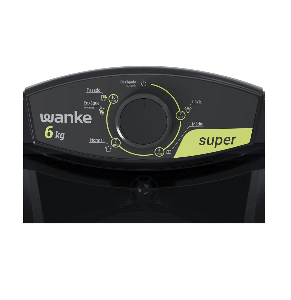 LAVARROPAS WANKE SEMIAUTOMATICO SÚPER 6K LWLI060 BLANCO O NEGRO - Imagen 3